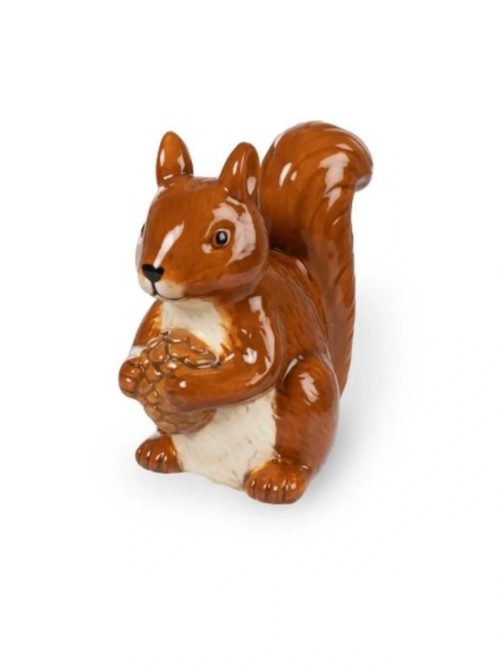 Full Set Ceramic Woodland Figurals, Brown Fox, Bunny, & Squirrel